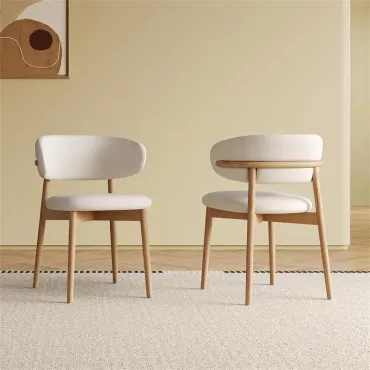 Set of 2 Stylish Dining Chairs with a Mid-Century Modern Design, Perfect for The Dining Room, Kitchen, Or Living Area, Comfortable, Durable, And Easy to Put Together