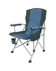 Heavy-Duty Extra Large Camping Chair with Side Pockets & Armrests - Portable Folding Outdoor Chair, 450 lbs Capacity, Lightweight Sturdy Frame, Foldable Design with Carry Handle for Camping