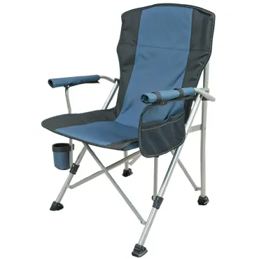 Heavy-Duty Extra Large Camping Chair with Side Pockets & Armrests - Portable Folding Outdoor Chair, 450 lbs Capacity, Lightweight Sturdy Frame, Foldable Design with Carry Handle for Camping