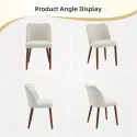 2pcs Linen Kitchen Chair Leveling Feet for Dining Room, Living Room Upholstered