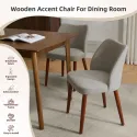 2pcs Linen Kitchen Chair Leveling Feet for Dining Room, Living Room Upholstered