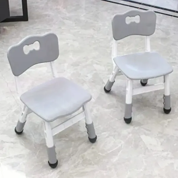 Kid Chairs Indoor 3 Level Adjustable Suitable for Age 26. Maximum LoadBearing 220LBS Suitable for Family Classroom and Nursery Child Seat Set 2PackGrey