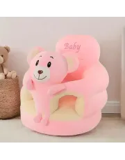 Soft Plush Elephant-Shaped Youngsters' Learning Chair with Backrest - Gray, Red, Yellow Options, Safe & Comfortable Youngsters Support Seat for Sit And Stand Practice, Perfect for Youngsters