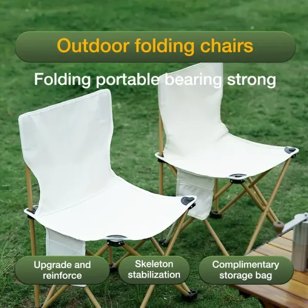 Folding Chair, Outdoor Chair, Camping Chair, Portable Folding Chair For Camping, Fishing, Sketching