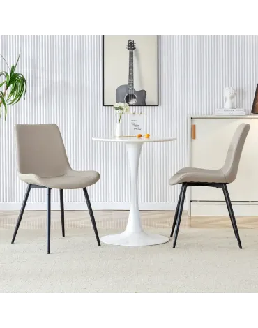 Dining Chairs Set Of 6 Modern Medieval Style Dinning Chair With Faux Leather Cushion Seat And Black Metal Legs Accent Armless Side Chairs For Officce Home Kitchen Light Gray, Today Deals Prime Dining Chairs Set Of 6 Modern Medieval Style Dinning Chair With Faux Leather Cushion Seat And Black Metal Legs Accent Armless Side Chairs For Officce Home Kitchen Light Gray, Today Deals Prime