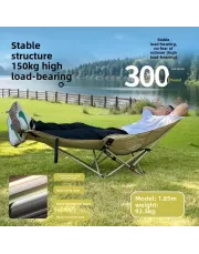 Heavy-Duty & Portable Outdoor Folding Lounge Chair | Reclining Camping Chair with Cup Holder - Lightweight for Beach, Patio, Hiking & Travel, Foldable Picnic Chair