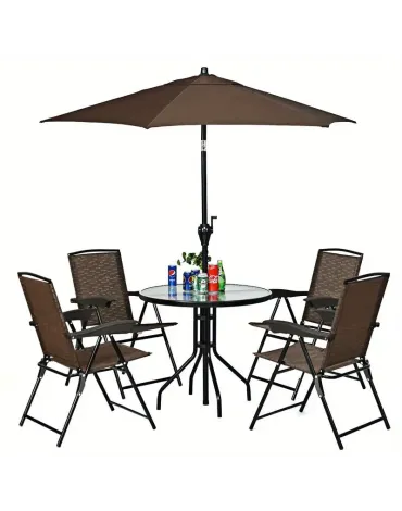 Folding Sling Chairs Steel Armrest Patio Garden Camping W/Adjustable Back Folding Sling Chairs Steel Armrest Patio Garden Camping W/Adjustable Back